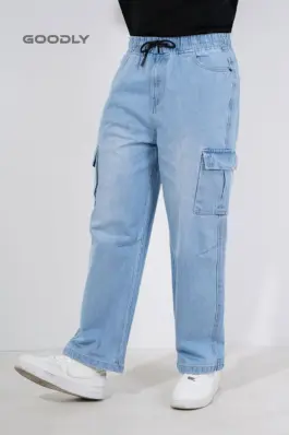 Casual Denim Cargo Baggy for Men